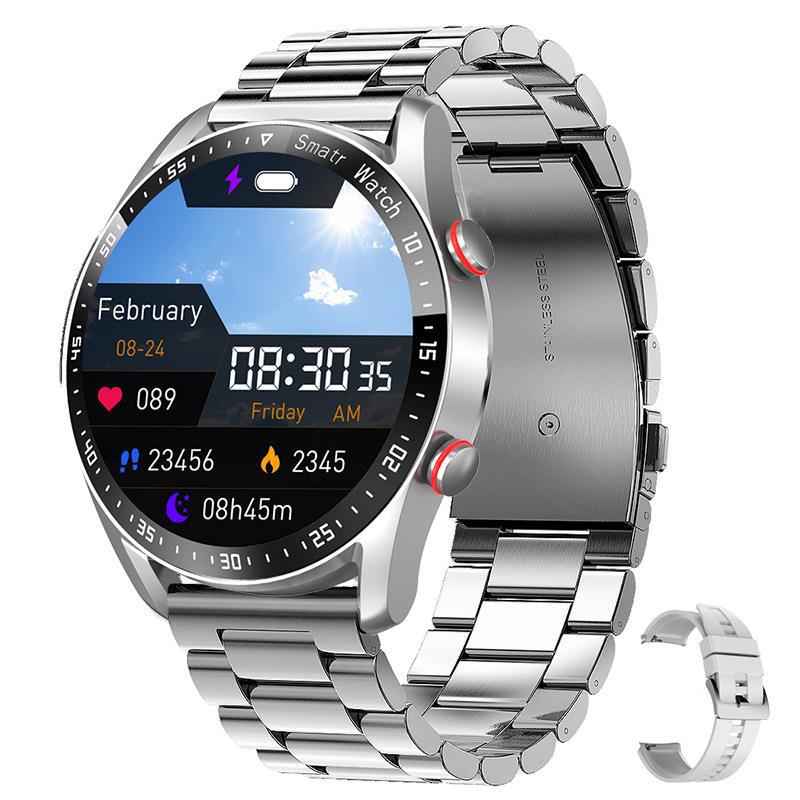 Health Monitoring Smartwatch with Blood Glucose Tracking, Waterproof Design, and Large 1.45-Inch HD Screen
