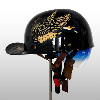 Stylish DOT & ECE Certified Motorcycle Helmet with Lightweight ABS Shell
