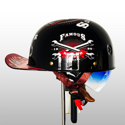 Stylish DOT & ECE Certified Motorcycle Helmet with Lightweight ABS Shell