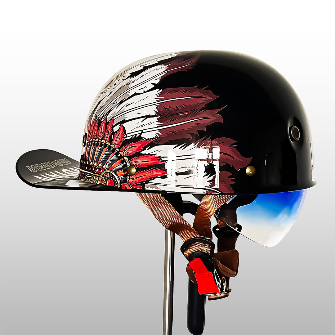 Stylish DOT & ECE Certified Motorcycle Helmet with Lightweight ABS Shell
