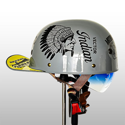 Stylish DOT & ECE Certified Motorcycle Helmet with Lightweight ABS Shell