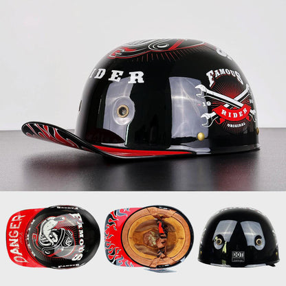 Stylish DOT & ECE Certified Motorcycle Helmet with Lightweight ABS Shell