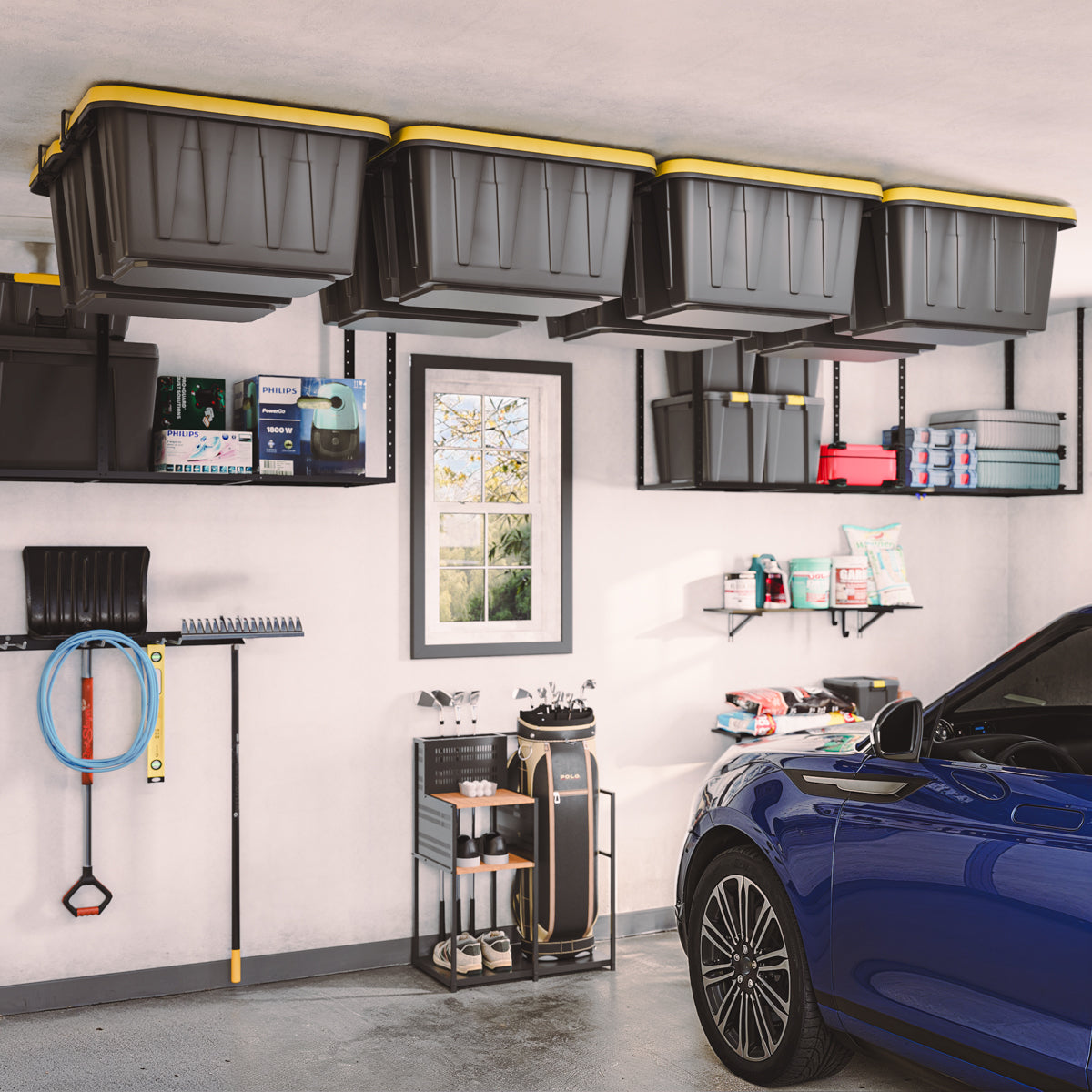 ToteLoft - 4 and 8 Bin - Ceiling Tote Storage | Up to 400 lbs