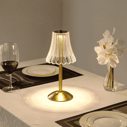LumiCrystal Rechargeable LED Table Lamp