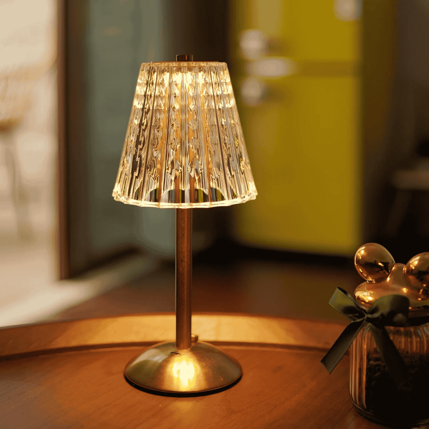LumiCrystal Rechargeable LED Table Lamp