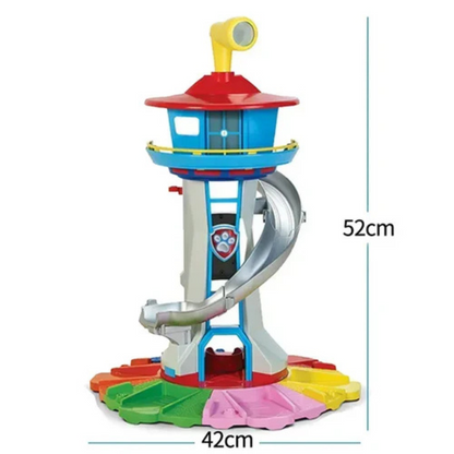 Kids Playset with Cars and Slide Track