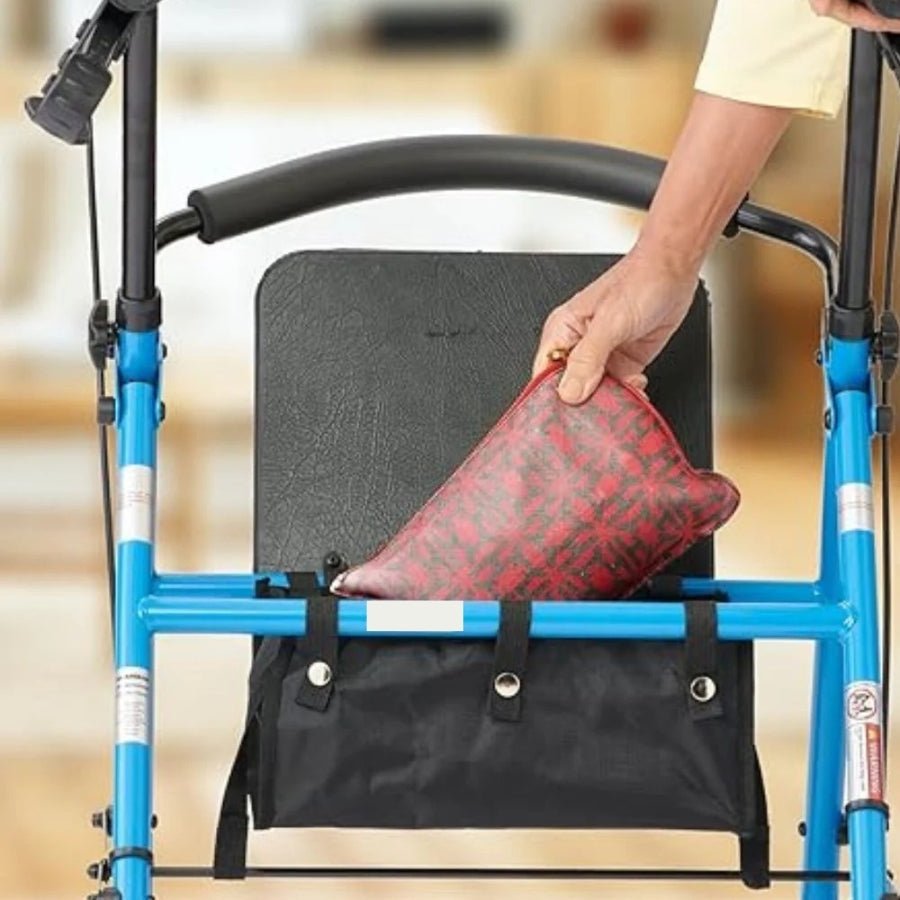 Walkerly - Folding Walker with Seat & Wheels