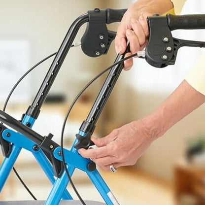 Walkerly - Folding Walker with Seat & Wheels