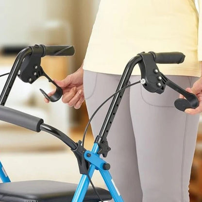 Walkerly - Folding Walker with Seat & Wheels