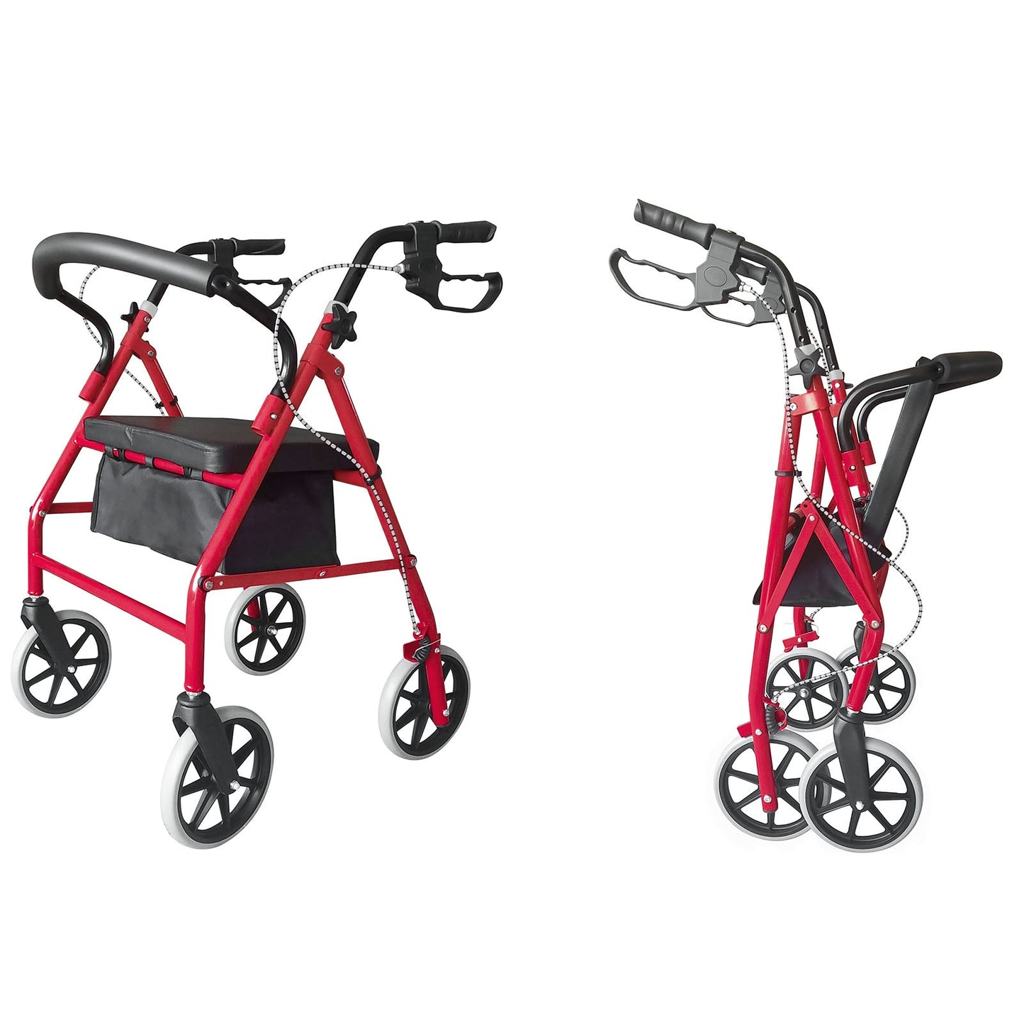 Walkerly - Folding Walker with Seat & Wheels