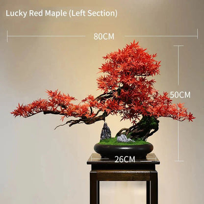 Artificial Bonsai Tree: Immortal Welcoming Pine for Home & Living Decor