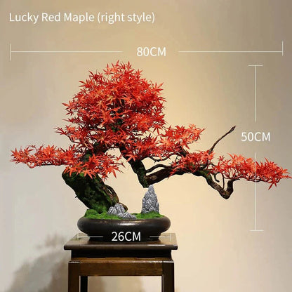 Artificial Bonsai Tree: Immortal Welcoming Pine for Home & Living Decor