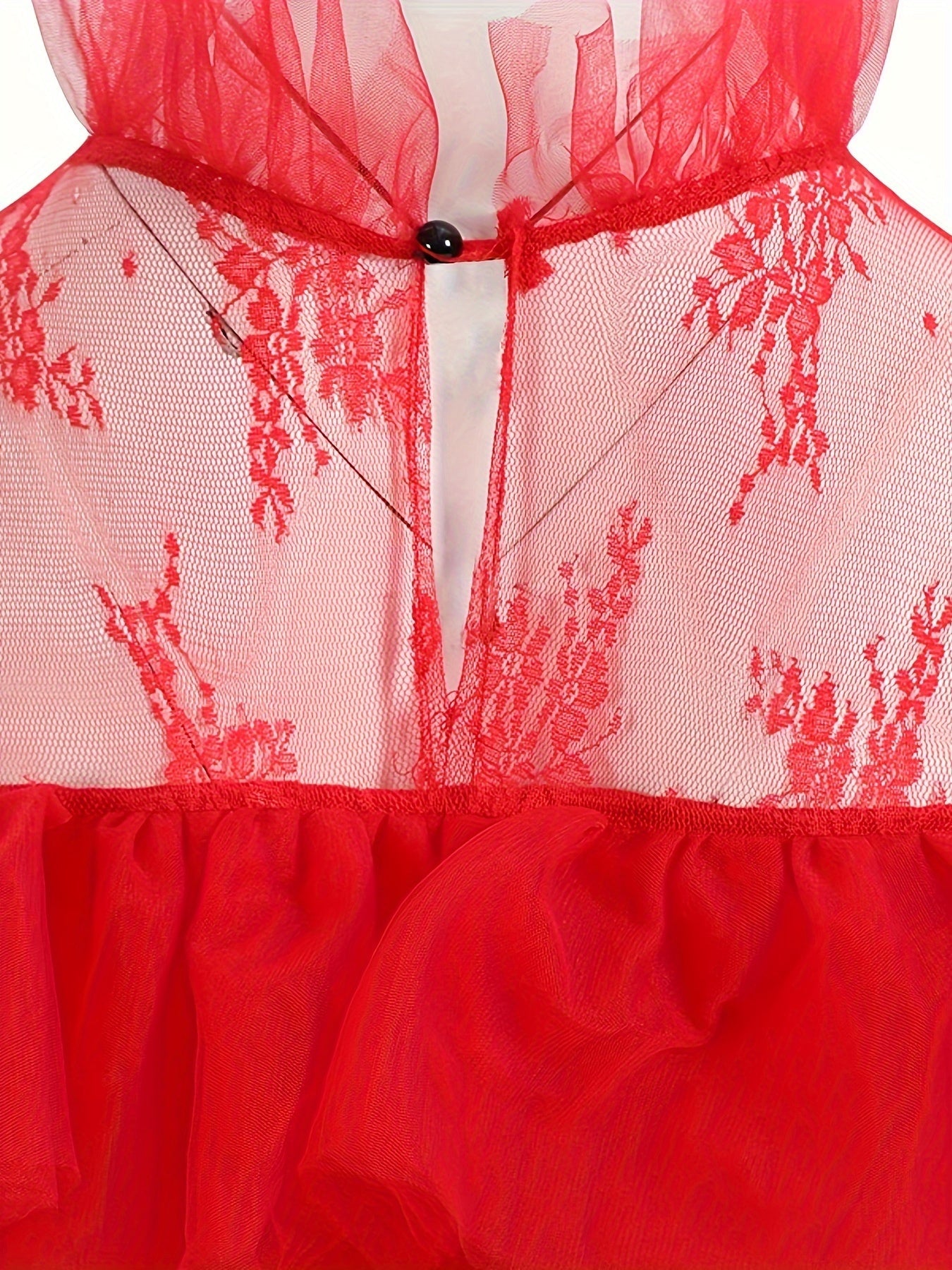 Women’s Gothic Lace Halloween Movie Costume Dress | Tiered Maxi