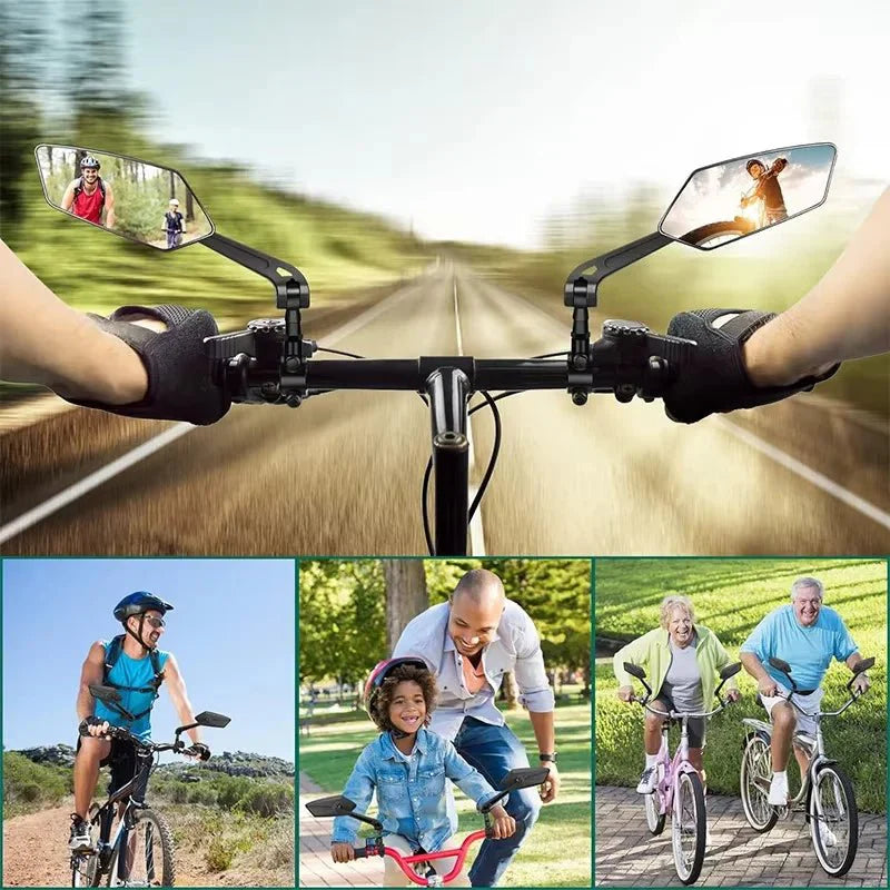 Bike Rearview Mirror Reflector Adjustable Rotatable Handlebar Mirror