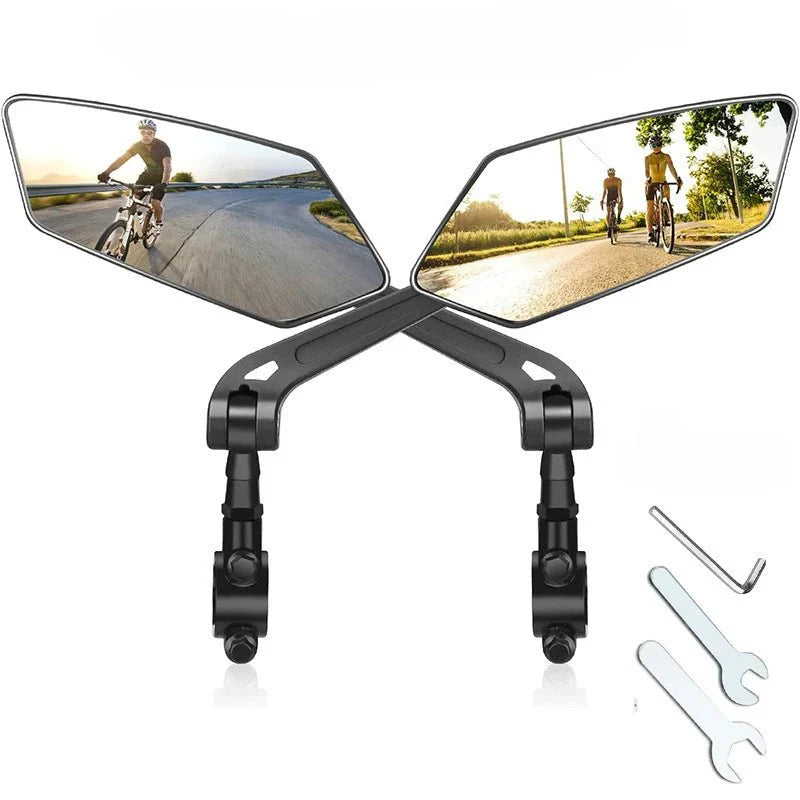 Bike Rearview Mirror Reflector Adjustable Rotatable Handlebar Mirror