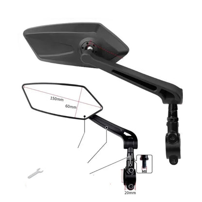 Bike Rearview Mirror Reflector Adjustable Rotatable Handlebar Mirror