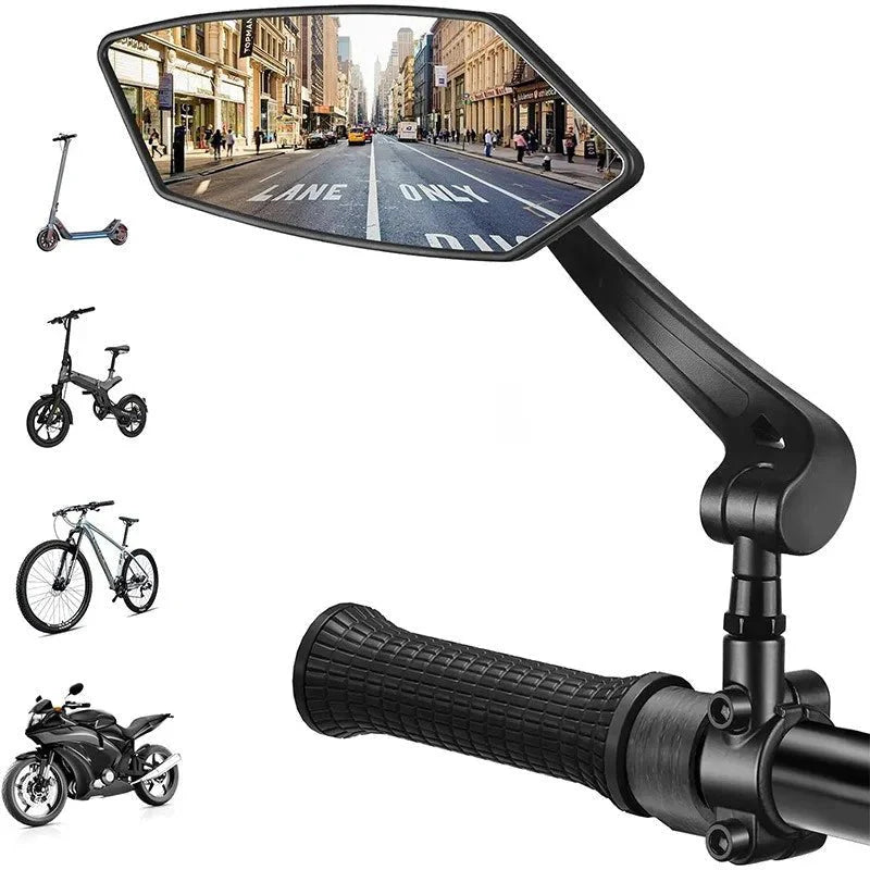 Bike Rearview Mirror Reflector Adjustable Rotatable Handlebar Mirror