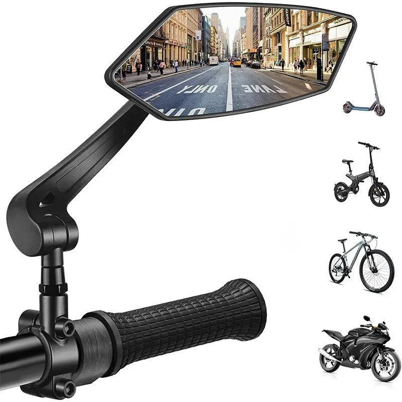 Bike Rearview Mirror Reflector Adjustable Rotatable Handlebar Mirror
