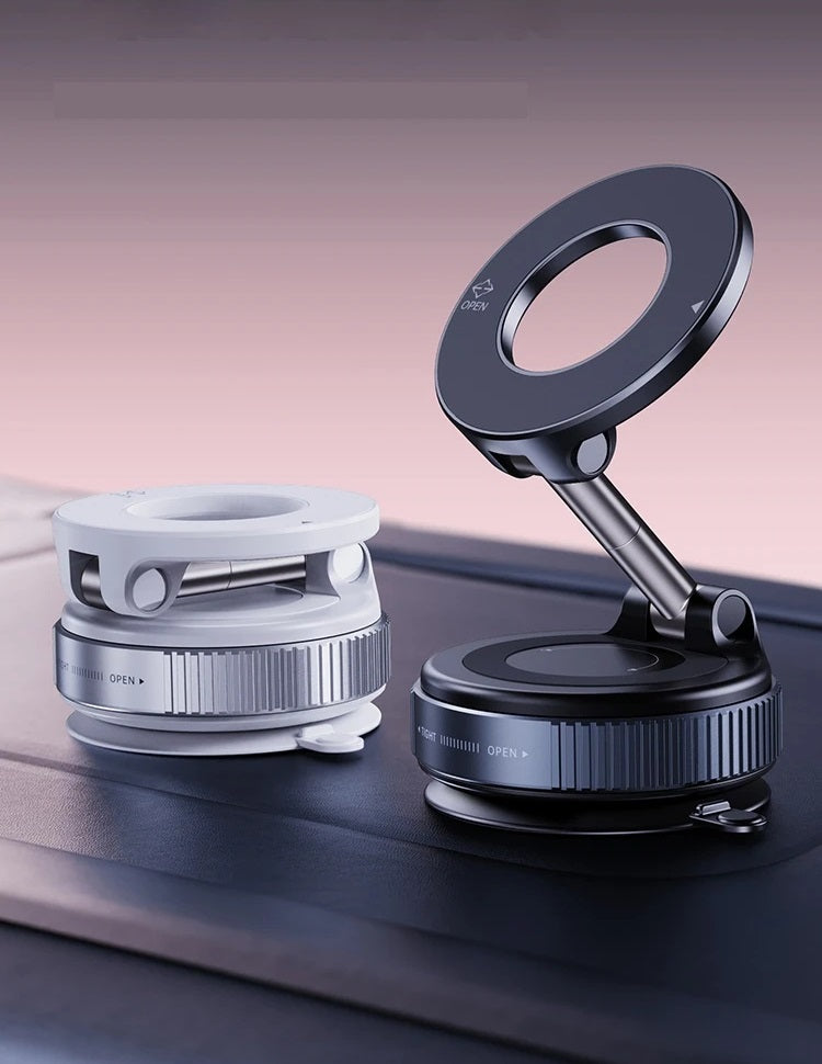 Rotating Magnetic Car Phone Holder – 360° Strong Magnetic Suction Cup for Secure Navigation