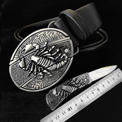 Self Defense Belt Alloy Buckle Belt: Fashion Men's Belt