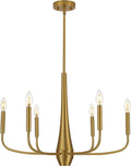 26-Inch Gold Six-Light Modern Farmhouse Chandelier