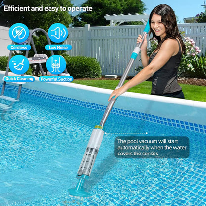 3-in-1 Cordless Pool Vacuum Cleaner