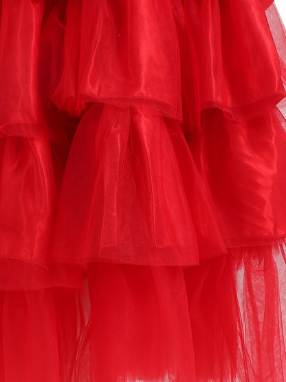 Women’s Gothic Lace Halloween Movie Costume Dress | Tiered Maxi