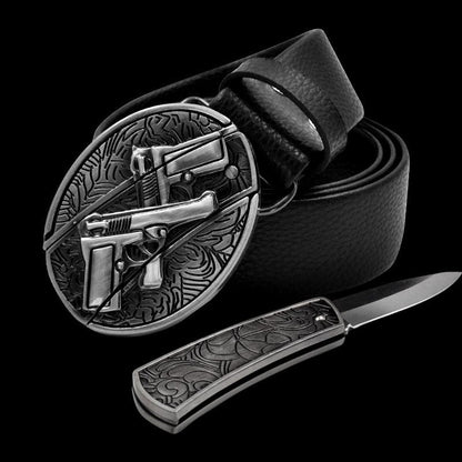 Self Defense Belt Alloy Buckle Belt: Fashion Men's Belt