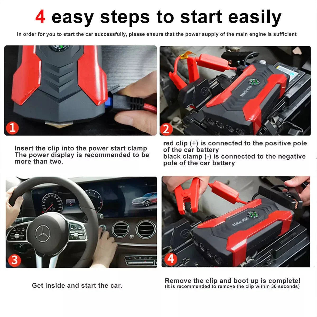 Portable Car Jump Starter - #2025 Upgraded 100,000mAh Car Jump Starter