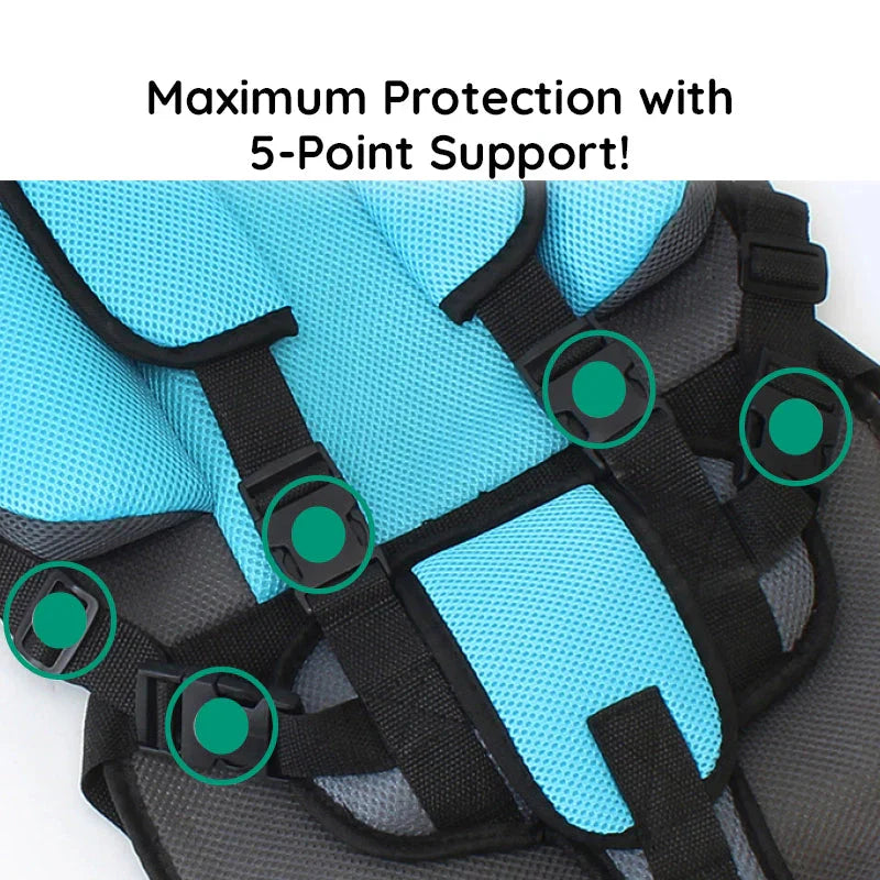 Travel Car Seat Portable Toddler Booster Safety Best Compact Harness Foldable