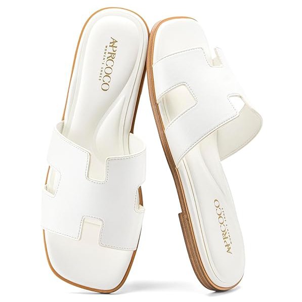 Flat Sandals with Cut Out Strap : Dressy Classic H-Band Flats Sandals