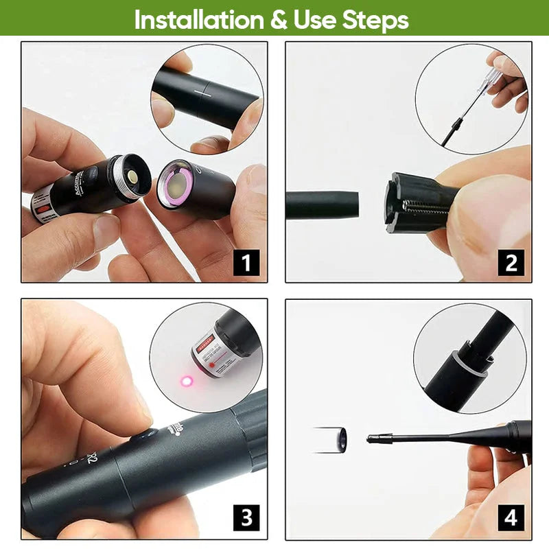Adjustable Laser Bore Sighter Kit, Portable Laser Scope Collimator