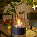 Flameless Tabletop Lamp – Cordless Rechargeable LED Flame-Effect Light