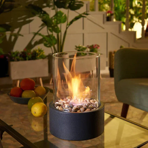 Flameless Tabletop Lamp – Cordless Rechargeable LED Flame-Effect Light