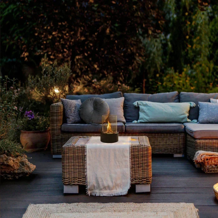 Flameless Tabletop Lamp – Cordless Rechargeable LED Flame-Effect Light