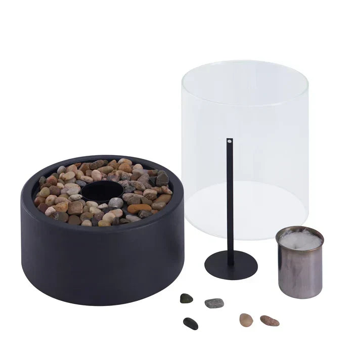 Flameless Tabletop Lamp – Cordless Rechargeable LED Flame-Effect Light