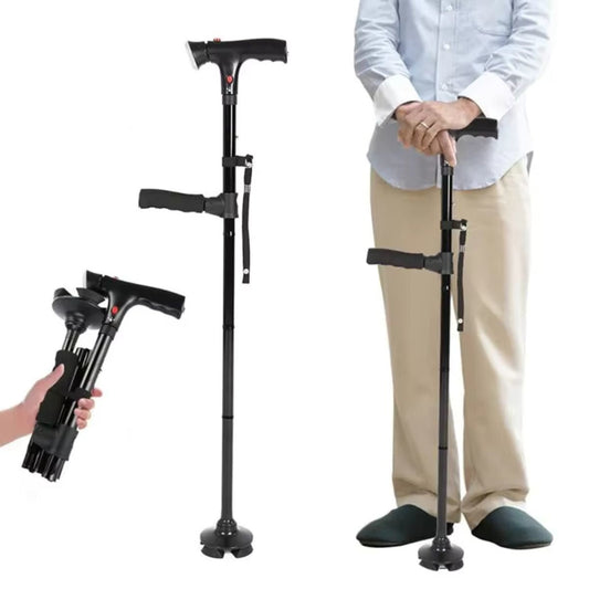 GlowStride – Foldable LED Walking Cane