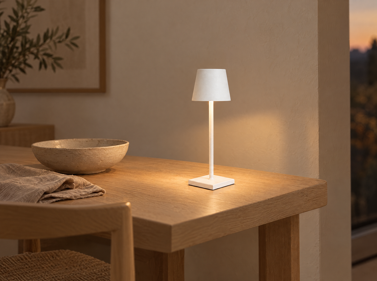 Aluminum Cordless Table Lamp – Rechargeable Touch Dimmable Portable Lamp