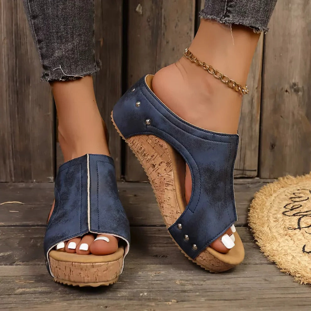 Women’s Studded Wedge Sandals