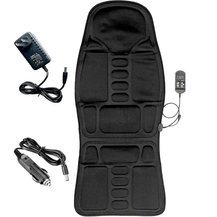 Heated Massage Chair Pad with 8 Modes - Back & Neck Cushion for Car & Home Use