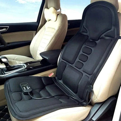 Heated Massage Chair Pad with 8 Modes - Back & Neck Cushion for Car & Home Use