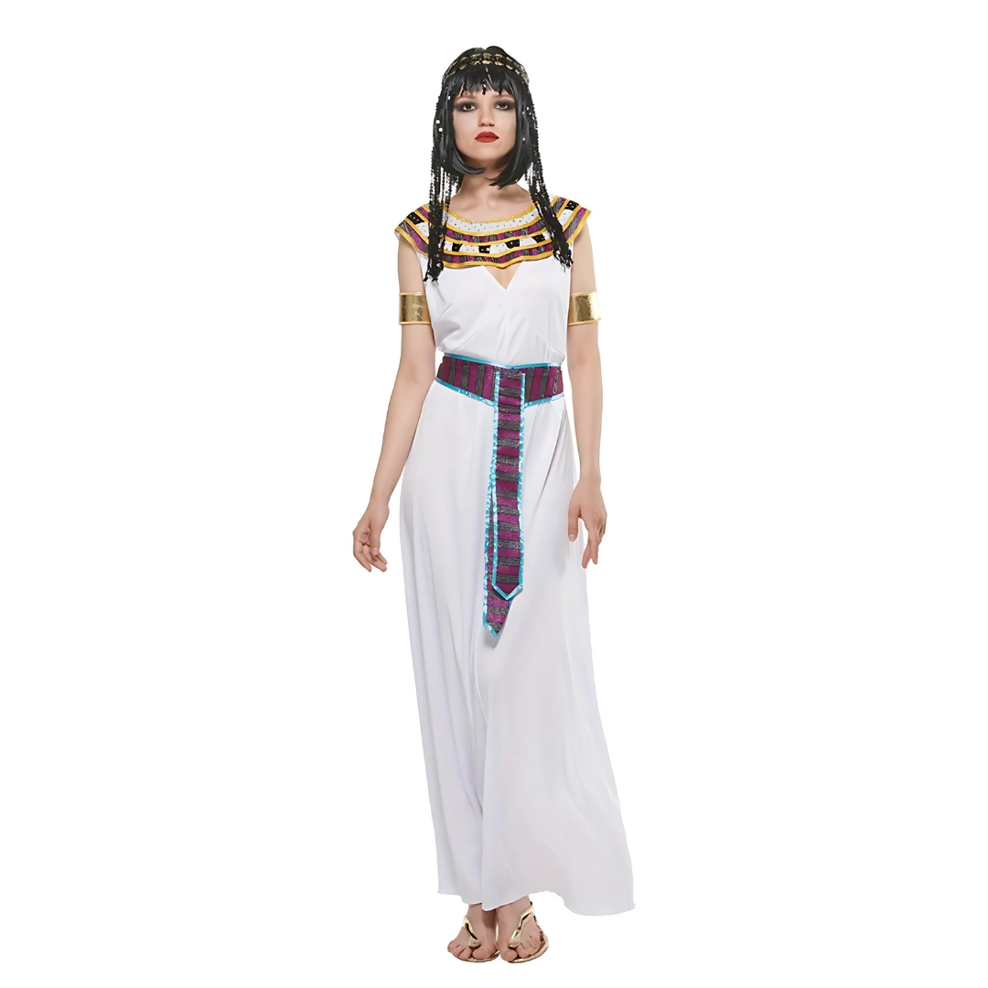 Women’s Cleopatra Halloween Costume Dress | Royal Sleeveless Maxi