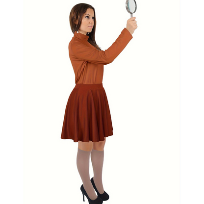 Women’s Cartoon Halloween Costume Set | Long Sleeve Turtleneck Mini