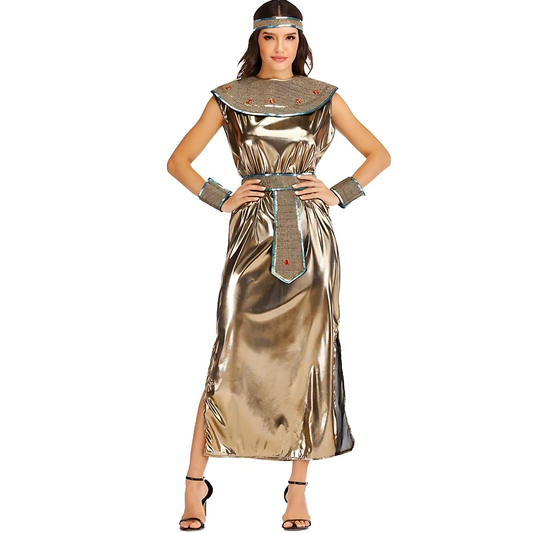 Women’s Elegant Cleopatra Halloween Costume Dress | Maxi