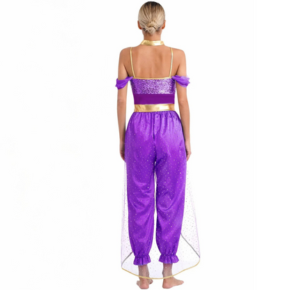 Women's Halloween Costume Jumpsuit | Sequin Sleeveless
