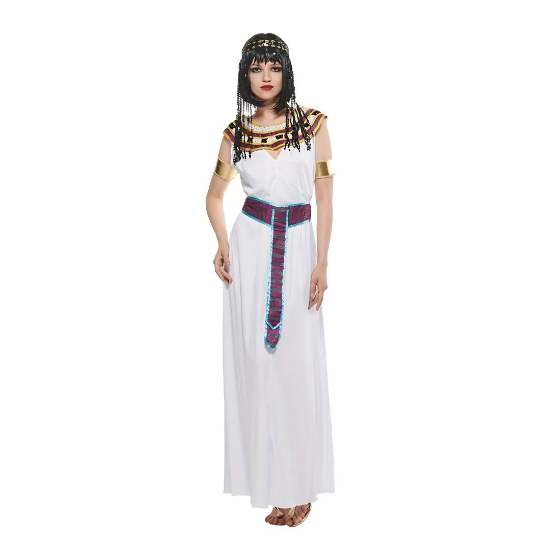 Women’s Cleopatra Halloween Costume Dress | Royal Sleeveless Maxi