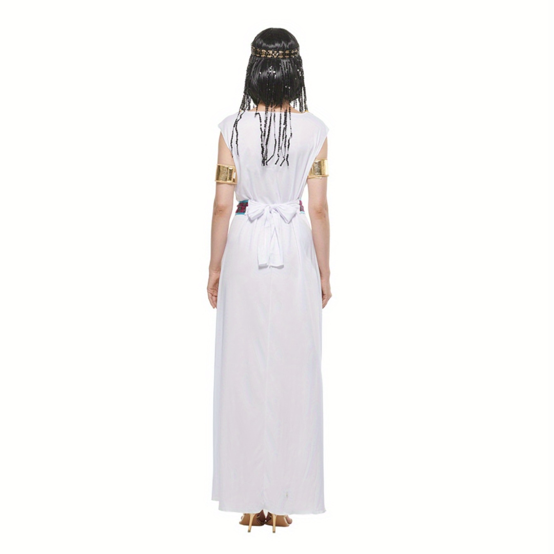 Women’s Cleopatra Halloween Costume Dress | Royal Sleeveless Maxi