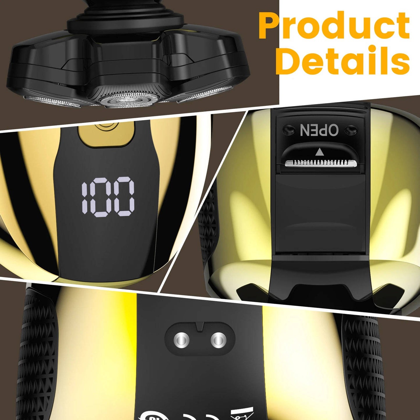 Electric Head Shaver and Bald Skull Razor for Men
