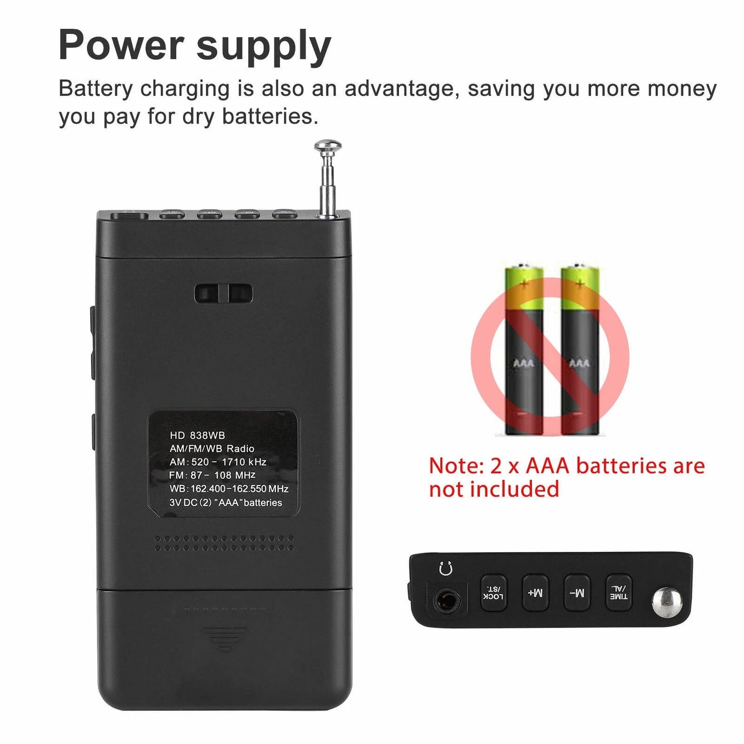 Portable Pocket Radios AM FM