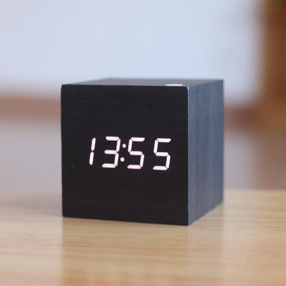 Modern Digital Wood Clock